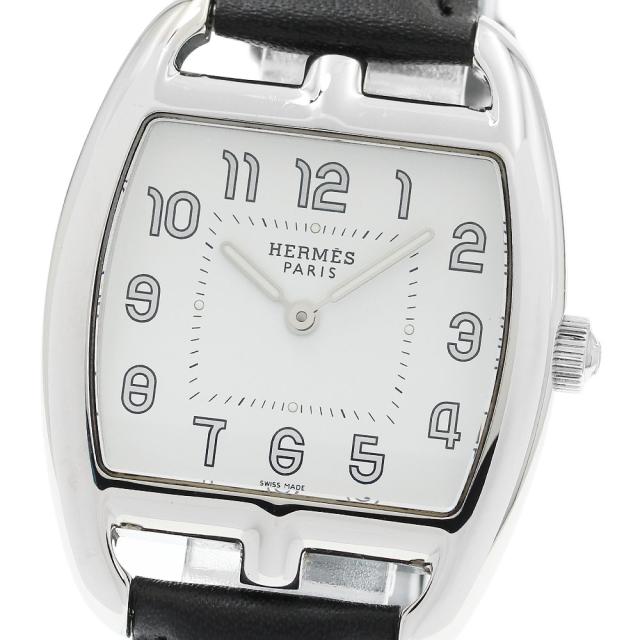 エルメス HERMES CT1.710 ケープコッド トノー クォーツ メンズ 良品 _962195