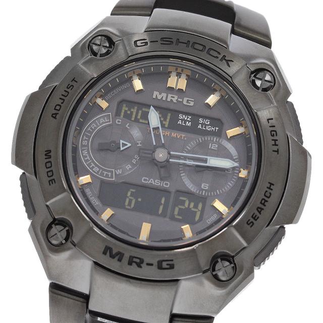 カシオ CASIO MRG-7700B-1AJF Gショック MR-G ソーラー電波 メンズ 美品 箱・保証書付き_963028
