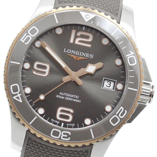 ロンジン LONGINES L3.780.3.78.9 ハイドロコンクエスト デイト 自動巻き メンズ 極美品 箱・保証書付き_963193