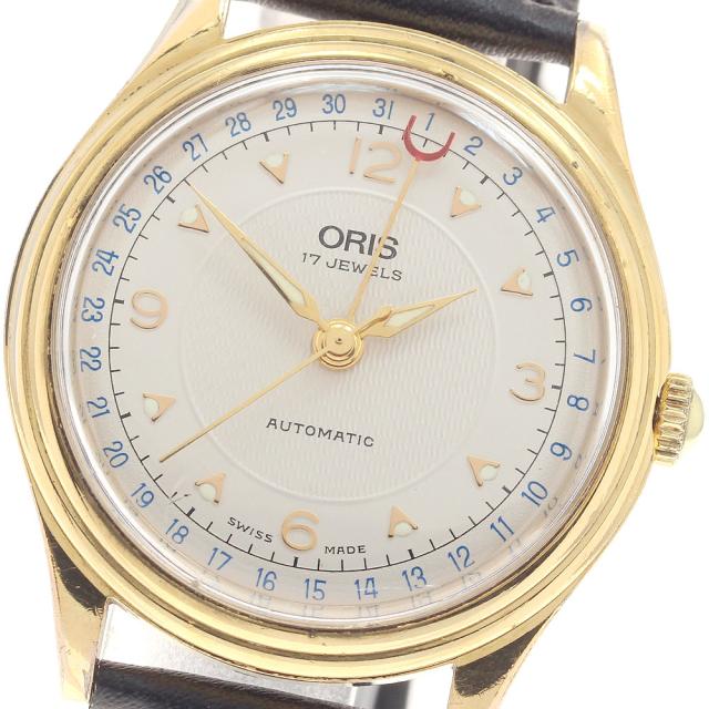 オリス ORIS 7403-40B ポインターデイト 自動巻き メンズ _955206