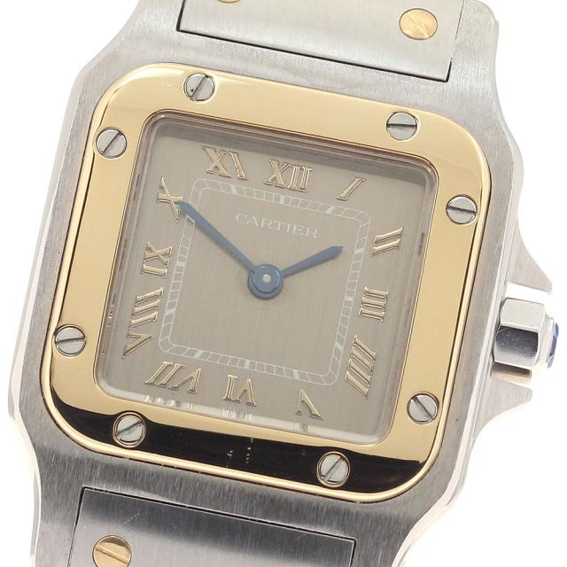 ベルト訳あり カルティエ CARTIER W20031C4 サントスガルべ SM YGベゼル クォーツ レディース _958629