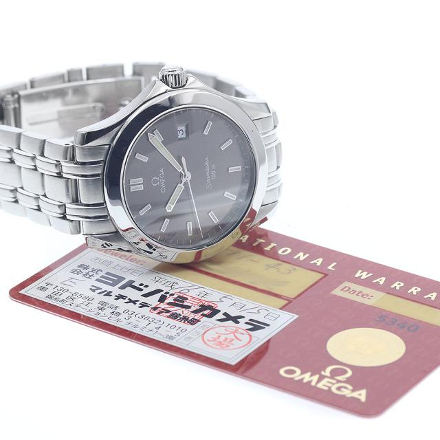 オメガ OMEGA 2511.43 シーマスター120 デイト クォーツ メンズ 保証書付き_959377_1