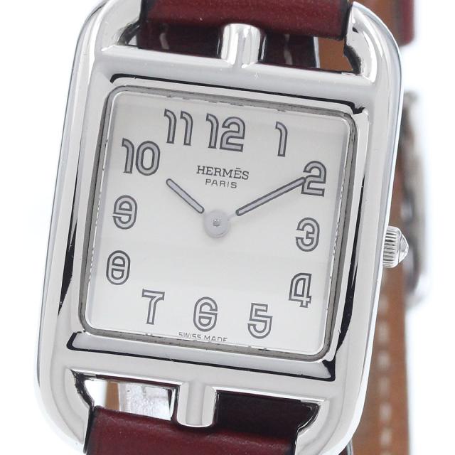 エルメス HERMES CC1.210 ケープコッド ドゥブルトゥール クォーツ レディース 良品 _959743
