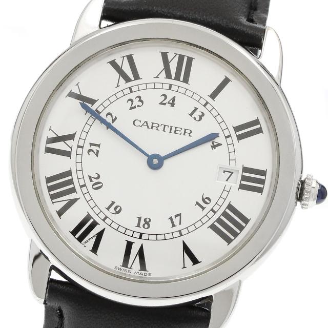 カルティエ CARTIER W6700255 ロンドソロLM デイト クォーツ メンズ _960839