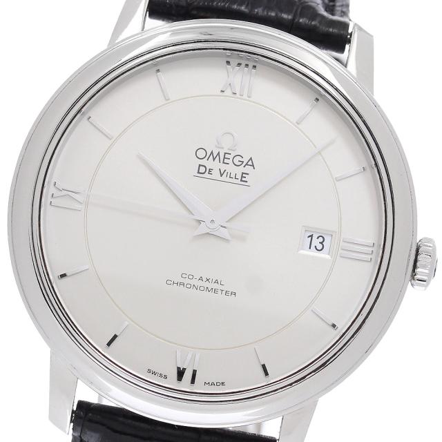 オメガ OMEGA 424.13.40.20.02.001 デビル プレステージ コーアクシャル デイト 自動巻き メンズ 保証書付き_962121
