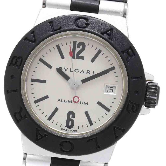 ブルガリ BVLGARI AL29TA アルミニウム デイト クォーツ レディース _958049