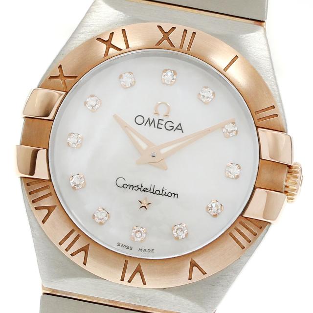 オメガ OMEGA 123.20.27.60.55.001 コンステレーション 12Pダイヤモンド クォーツ レディース 良品 _962208