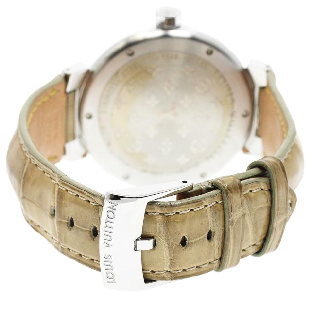 ルイ・ヴィトン LOUIS VUITTON Q1132 タンブール デイト GMT 自動巻き メンズ 良品 _962889_2