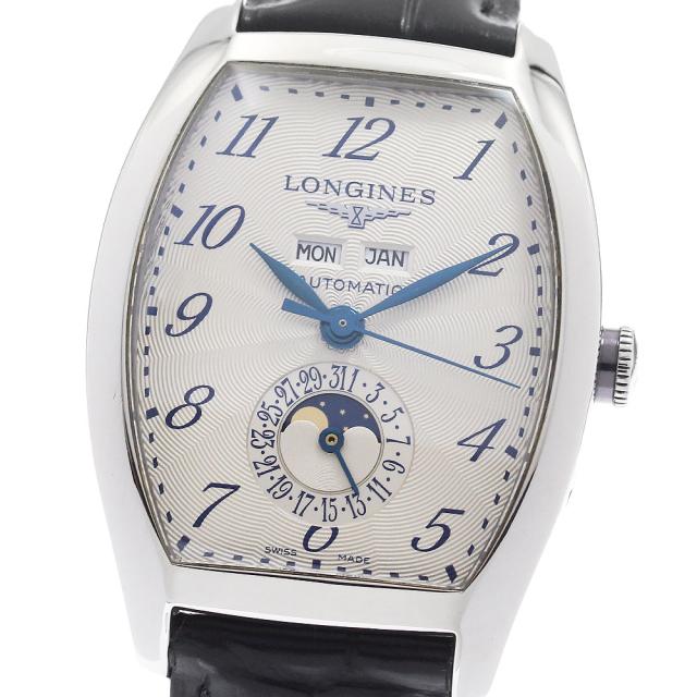 ロンジン LONGINES L2.671.4 エヴィデンツァ トリプルカレンダー ムーンフェイズ 自動巻き メンズ 良品 _963244