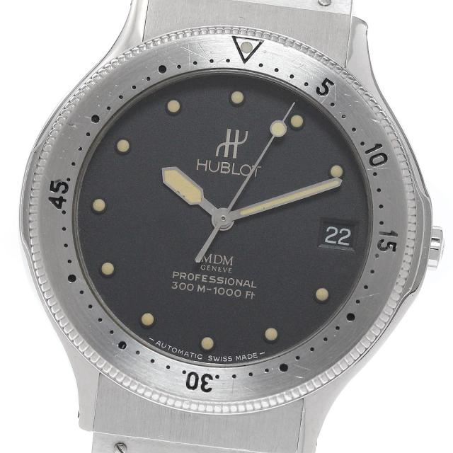 ウブロ HUBLOT 1550.1 MDM クラシック デイト 自動巻き メンズ 箱付き_953652