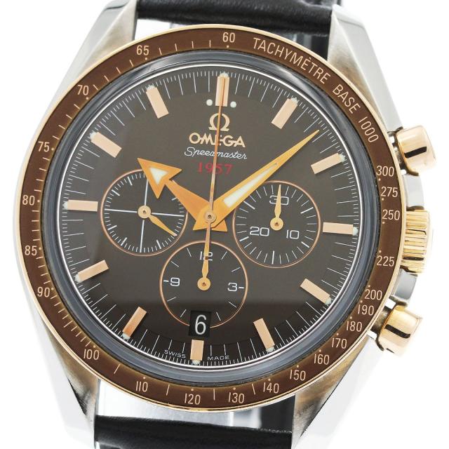 オメガ OMEGA 321.93.42.50.13.001 スピードマスター ブロードアロー 1957 自動巻き メンズ 良品 _960597