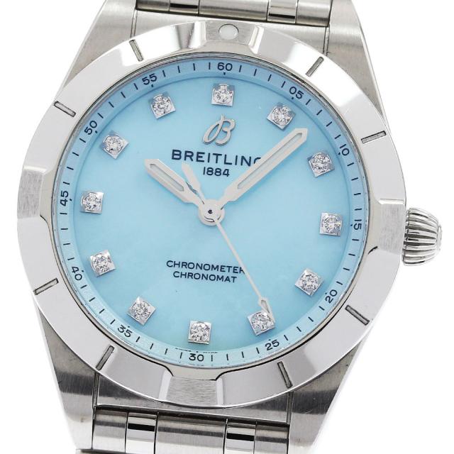 ブライトリング BREITLING A72310 クロノマット 28 12Pダイヤ クォーツ レディース _960724