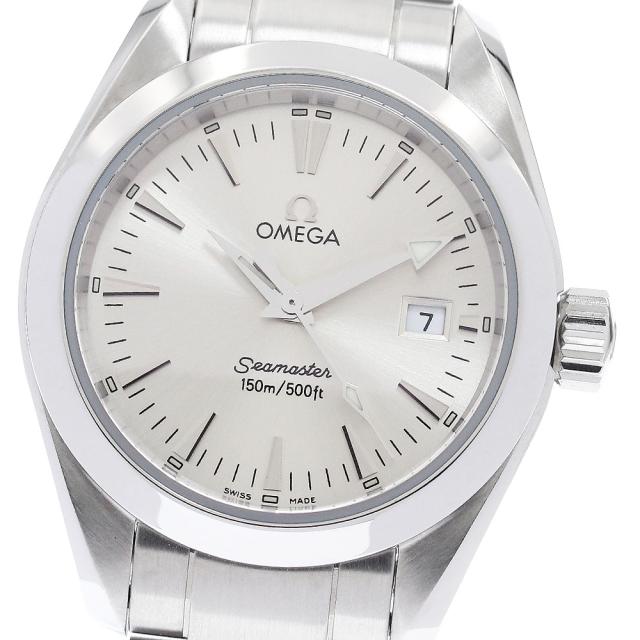 オメガ OMEGA 2577.30 シーマスター アクアテラ デイト クォーツ レディース 良品 箱・保証書付き_964904