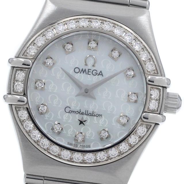 オメガ OMEGA 1460.75 コンステレーション 12P ダイヤベゼル クォーツ レディース 良品 _965359