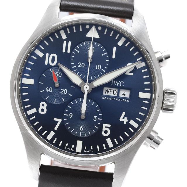 IWC IWC SCHAFFHAUSEN IW377714 パイロットウォッチ プティ プランス デイデイト クロノグラフ 自動巻き メンズ 保証書付き_965556