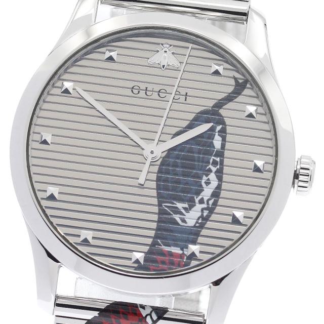 グッチ GUCCI 126.4/YA1264123 Gタイムレス キングスネーク クォーツ メンズ 内箱・保証書付き_961762 42,757円
