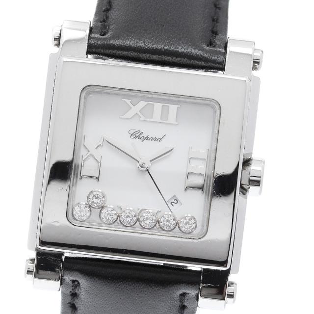 ショパール Chopard 8495 ハッピースポーツ 7Pダイヤ クォーツ レディース _963101