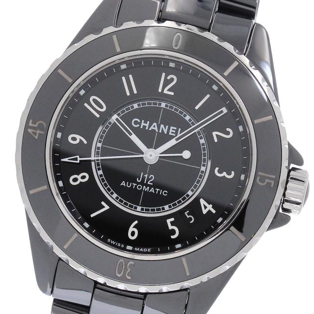シャネル CHANEL H5697 J12 黒セラミック デイト 自動巻き メンズ 良品 箱・保証書付き_959755 281,160円