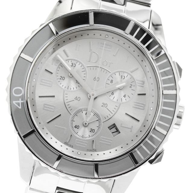 ディオール Dior CD114312 クリスタル クロノグラフ クォーツ メンズ _965438 52,668円