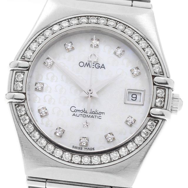 オメガ OMEGA 1498.75 コンステレーション 50周年記念 11Pダイヤ ダイヤベゼル クォーツ レディース 保証書付き_966498