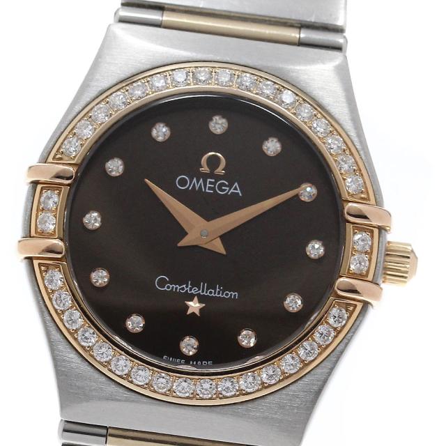 オメガ OMEGA 1358.60 コンステレーション ダイヤベゼル 12Pダイヤ クォーツ レディース _968960