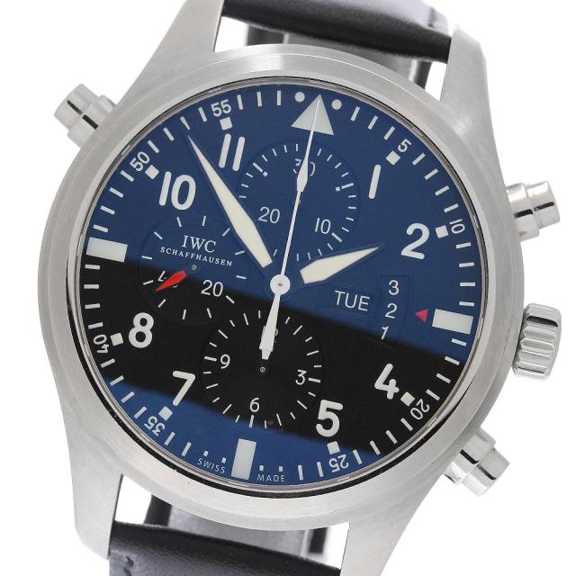 IWC IWC SCHAFFHAUSEN IW377801 パイロットウォッチ ダブルクロノグラフ デイデイト 自動巻き メンズ 良品 _969466 300,960円
