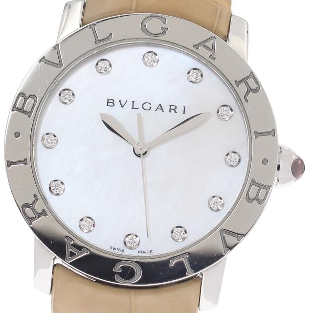 ブルガリ BVLGARI BBL37S ブルガリブルガリ 12P ダイヤ 自動巻き メンズ _971097