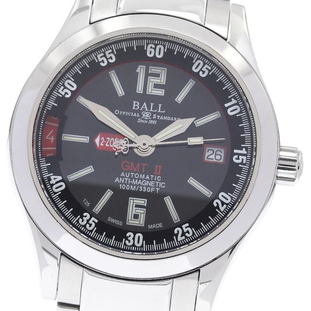 ボール BALL WATCH GM1032C エンジニアII GMT デイト 自動巻き メンズ 良品 _956377