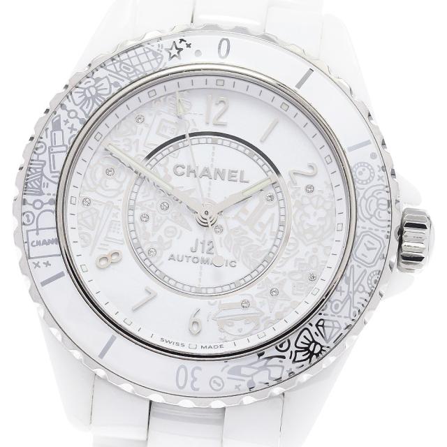 シャネル CHANEL H6476 J12・20 2020本限定 12Pダイヤ 自動巻き メンズ 保証書付き_968758 286,110円