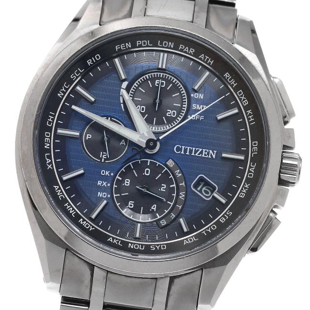 シチズン CITIZEN H804-T018696/AT8040-57L アテッサ エコドライブ ダイレクトフライト クロノグラフ ソーラー電波 メンズ _972135
