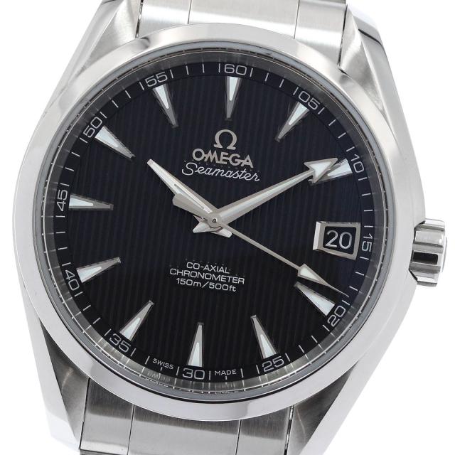 オメガ OMEGA 231.10.39.21.01.001 シーマスター アクアテラ デイト コーアクシャル 自動巻き メンズ 美品 保証書付き_895516
