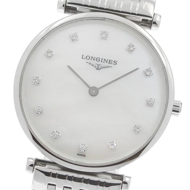 ロンジン LONGINES L4.512.4 グランドクラシック 12Pダイヤ クォーツ レディース 良品 箱・保証書付き_968197