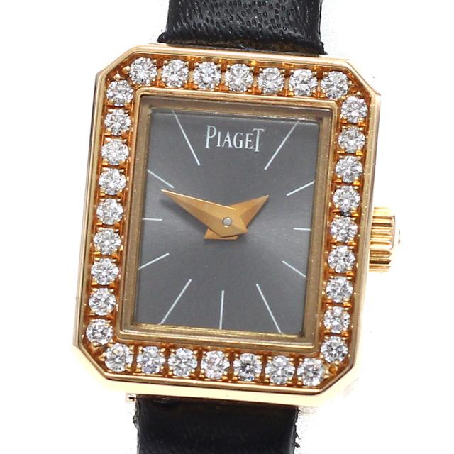 ピアジェ PIAGET P10691 ミニプロトコール K18PG ダイヤベゼル クォーツ レディース 保証書付き_937995 547,800円