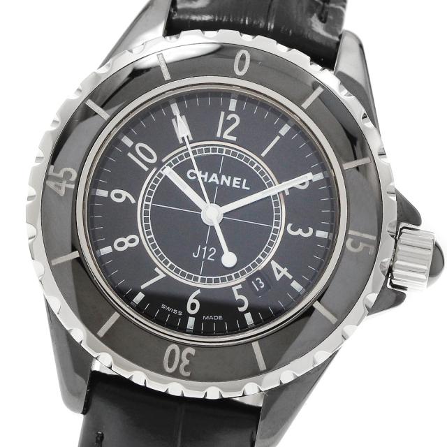 シャネル CHANEL H0680 J12 黒セラミック 33MM デイト クォーツ レディース 美品 _970820 107,690円