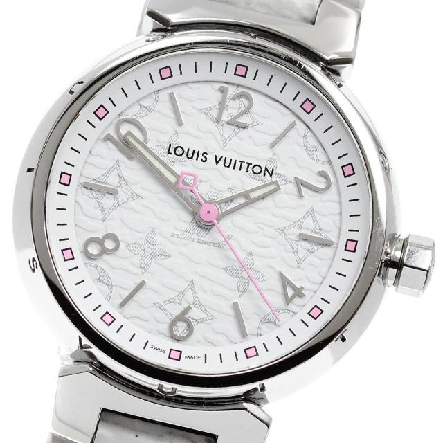 ルイ・ヴィトン LOUIS VUITTON QA115 タンブール PM モノグラム クォーツ レディース 良品 箱・保証書付き_971384