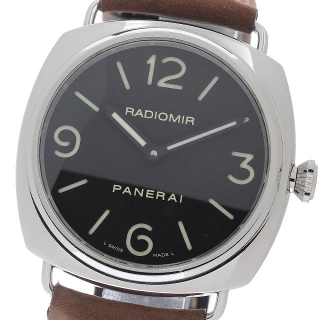 パネライ PANERAI PAM00210 ラジオミール ベース 手巻き メンズ 良品 保証書付き_973206