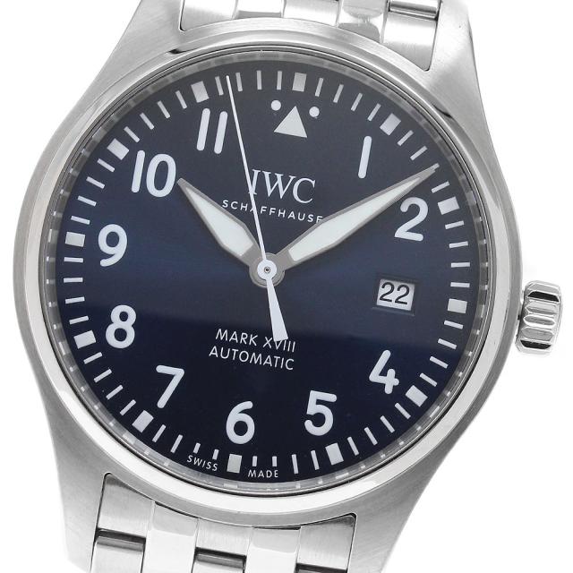 IWC IWC SCHAFFHAUSEN IW327016 パイロットウォッチ マークXVIII デイト プティ・プランス 自動巻き メンズ 保証書付き_973377
