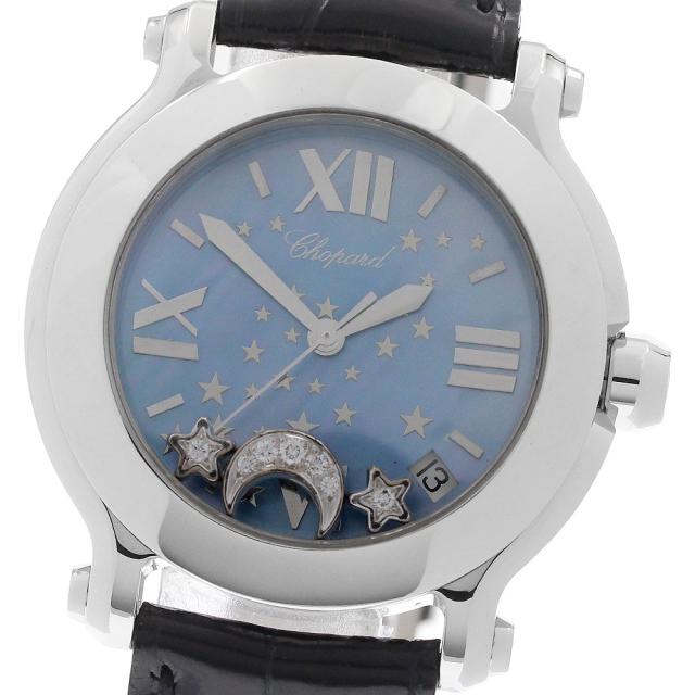 ショパール Chopard 8475 ハッピースポーツ ムーン＆スター 500本限定 デイト クォーツ レディース 美品 _970905 186,890円