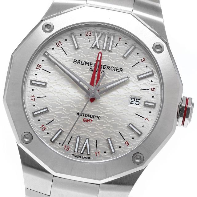 ボーム＆メルシェ Baume & Mercier M0A10658 リビエラ GMT デイト 自動巻き メンズ 美品 保証書付き_973367