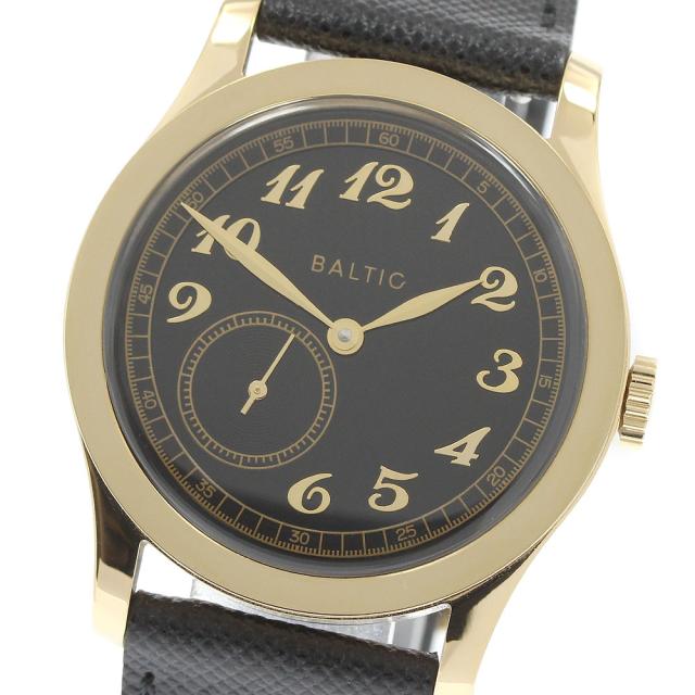 バルチック BALTIC MR01 マイクロローター MR01 GOLD PVD BLACK スモールセコンド 自動巻き メンズ 美品 箱・保証書付き_974144