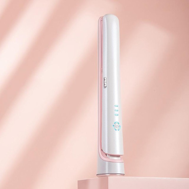 ヘアアイロン ストレート ミニ コードレス 大容量5000mAh 軽量250g 充電式 USB カール 3段階温度調節 髪ケア 内巻き 外巻 ツヤ レア髪 携帯用 高級 おしゃれ