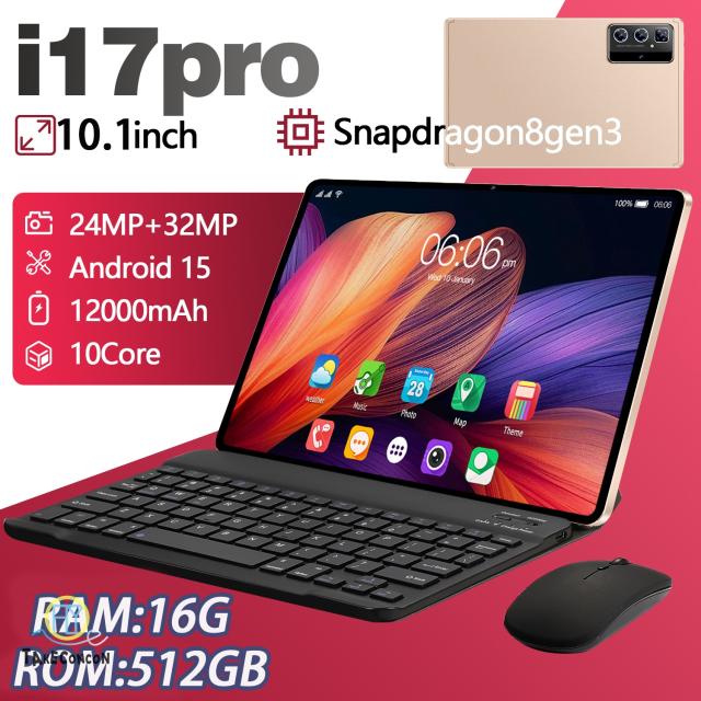 2025年最新型タブレット Android15.0 PC 本体 10.1インチ 16GB+512GB