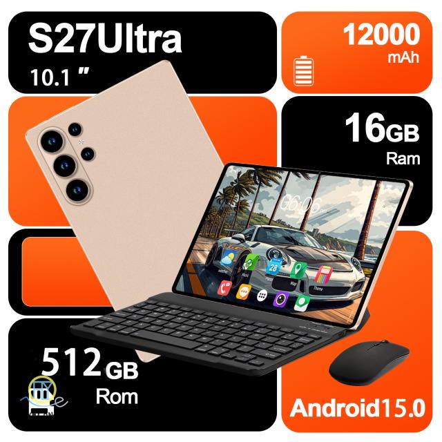 10.1インチ タブレット PC 本体 Android15 大画面10インチ 16GB+512GB テレワーク 2560*1600 ネット授業 動画視聴 Bluetooth GPS 通話対応 WiFi 子供向け プレゼント 誕生日