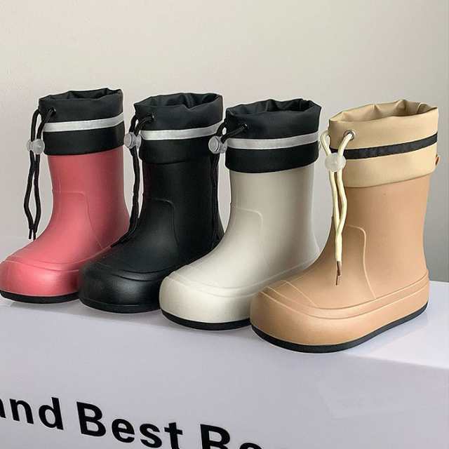 送料無料 新品 キッズ レインシューズ レインブーツ レディース 長靴 雨具 子供 男の子 女の子 男女兼用 おしゃれ かわいい シンプル 完全防水 梅雨対策 台風対策 アウトドア 防滑 防水靴 軽量 滑りにくい_6