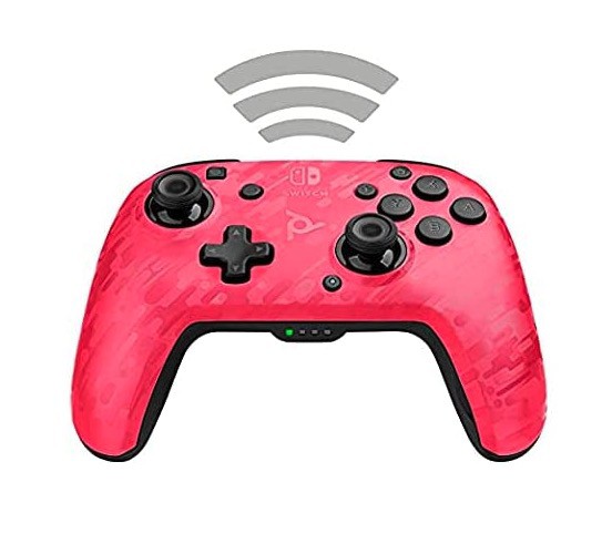 未使用・未開封品)PDP Faceoff Deluxe+ Audio Wired Controller - Red