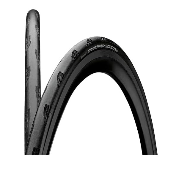 Continental(コンチネンタル) 2本セット Grand Prix 5000 S TR グランプリ5000 S TR チューブレス (25-622 (700 x 25C), ブラック) 輸入品【新品】の通販は 14,775円