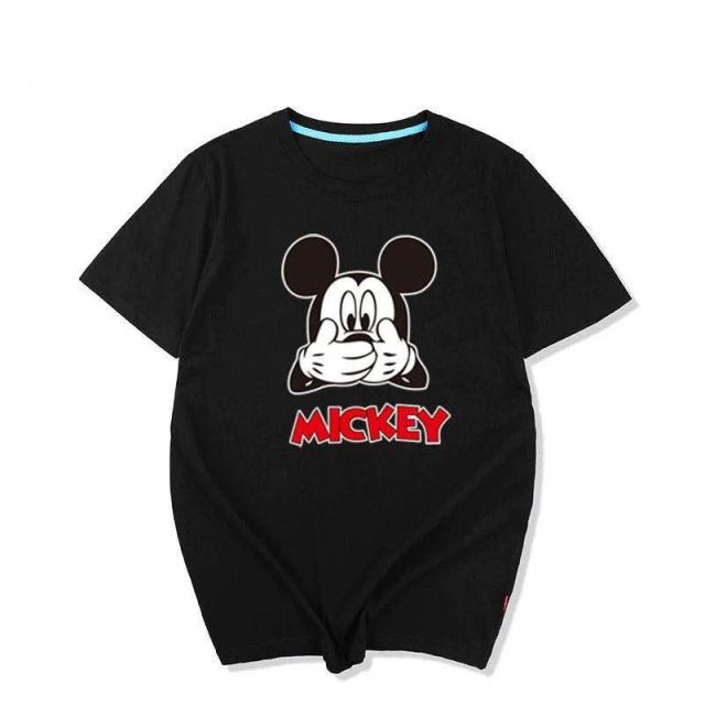 ディズニーTシャツ ペアルックTシャツ 半袖 ミッキー 2色展開