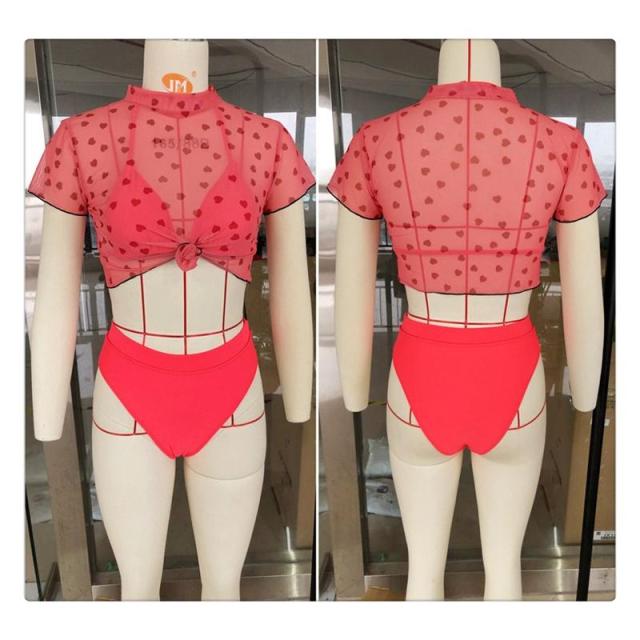 レディース ファッション 水着 ビキニ 3点セット トップス付き LOLITA