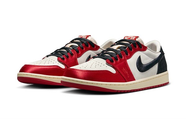 Trophy Room × Nike Air Jordan 1 Low OG Sail and Varsity Red トロフィールーム × ナイキ エアジョーダン1 ロー OG セイル アンド バーシティレッド_1