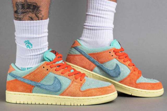 ナイキ SB ダンク ロー プロ PRM オレンジ アンド エメラルドライズ Nike SB Dunk Low Pro PRM Orange and Emerald Rise